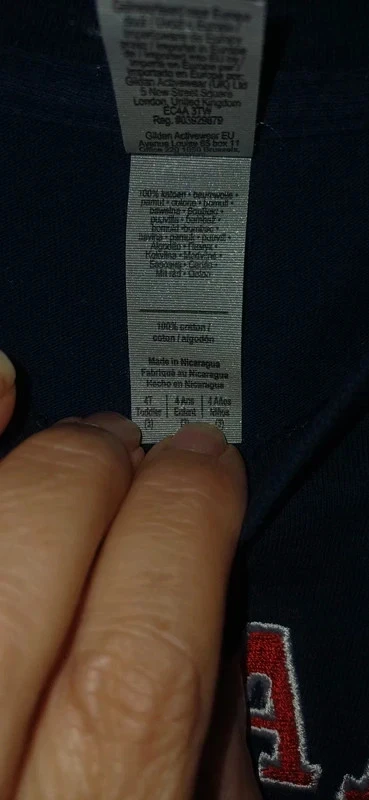 Camiseta masculina azul marinho "Canada" tamanho 4 anos – photo 4